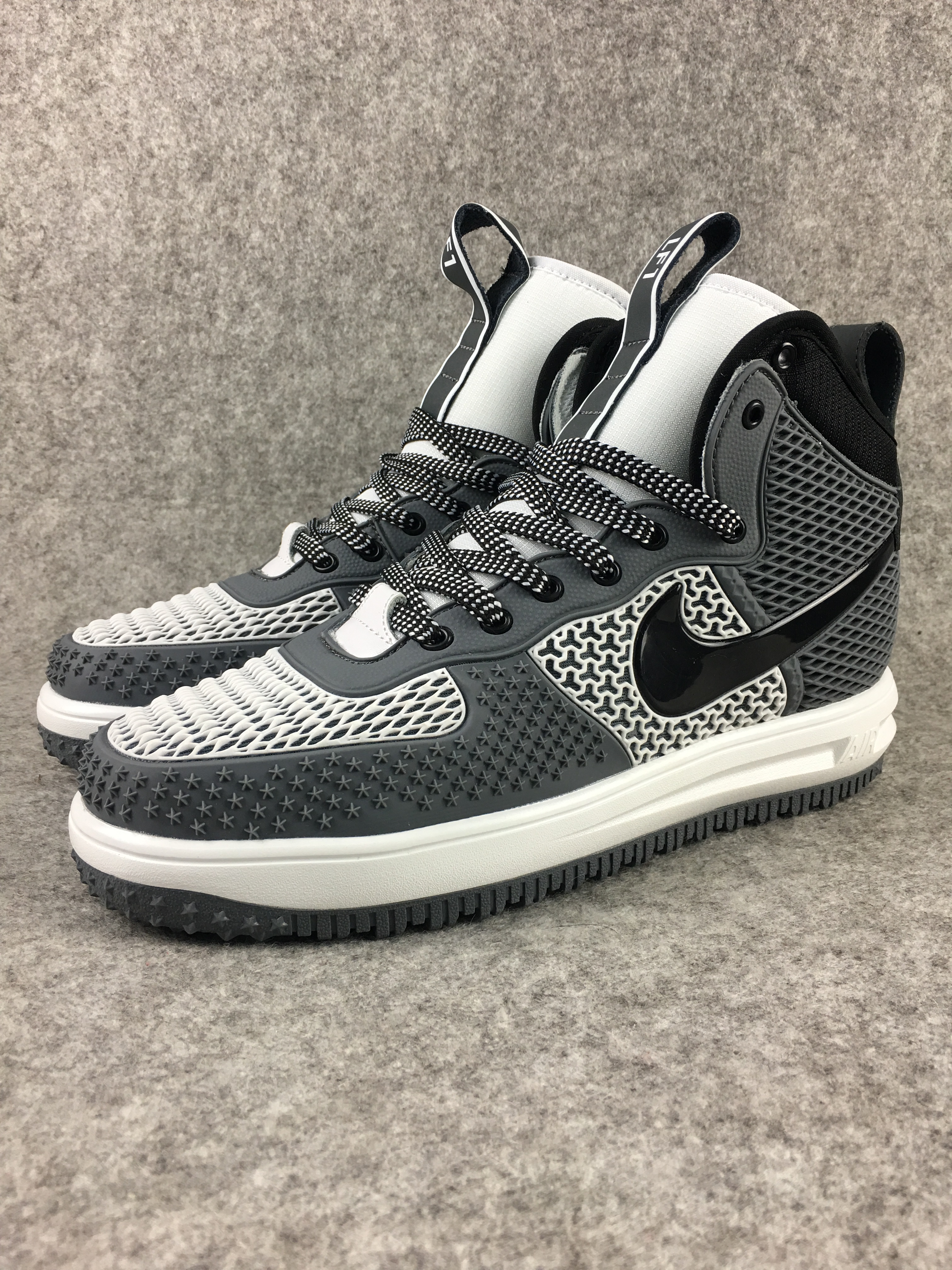 Nike Lunar Force 1 Nano Grey White Black Shoes